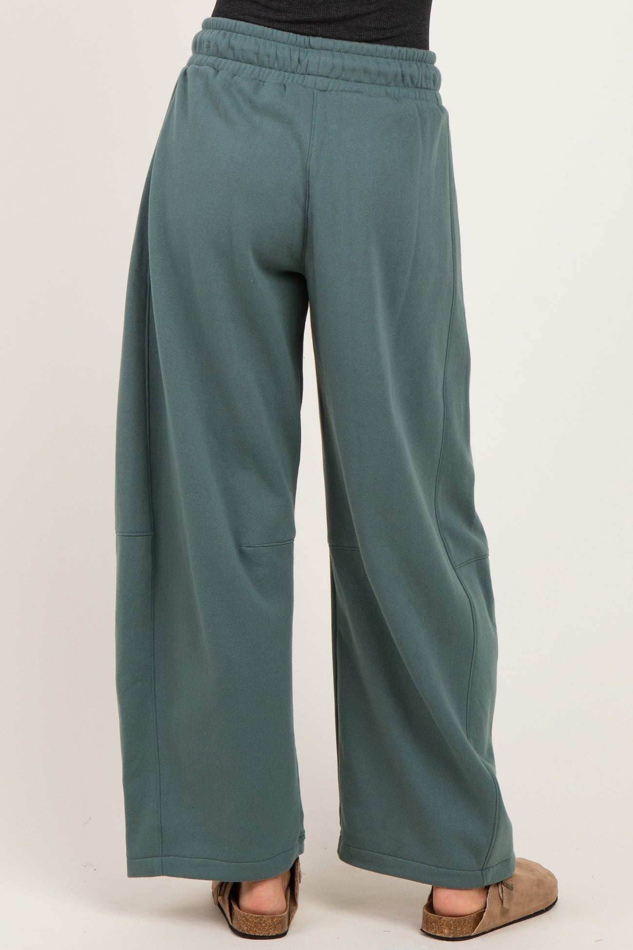 Ash Jade Fleece Barrel Leg Sweatpants