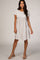 White Striped Babydoll Dress