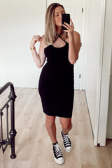 Black Halter Neck Dress