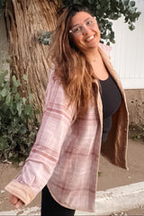 Camel Reversible Shirt Jacket