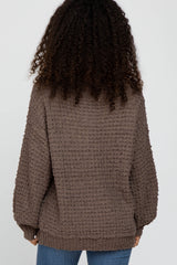 Mocha Chunky Knit Sweater