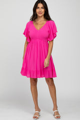 Fuchsia Smocked Dress