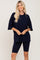 Navy Biker Short Sleep Set