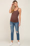 Navy Blue Distressed Raw Hem Maternity Jeans