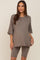Mocha Biker Short Maternity Sleep Set