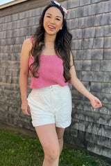 Cherry Shoulder Tie Strap Fit And Flare Gingham Crop Top