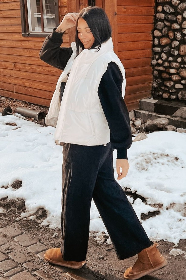 Black Wide Leg Joggers