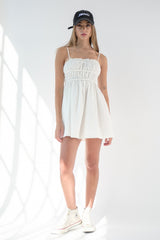 White Babydoll Mini Dress