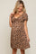 Mocha Floral Sweetheart Maternity Dress