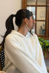 Ivory Hooded Sweater