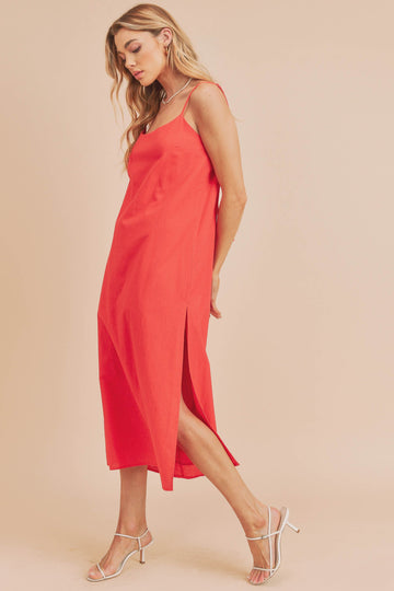 Hot Coral Shift Dress