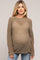 Olive Chenille Open Knit Maternity Sweater