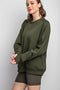 Olive Pullover Terry Crewneck