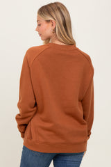 Camel Pullover Terry Crewneck