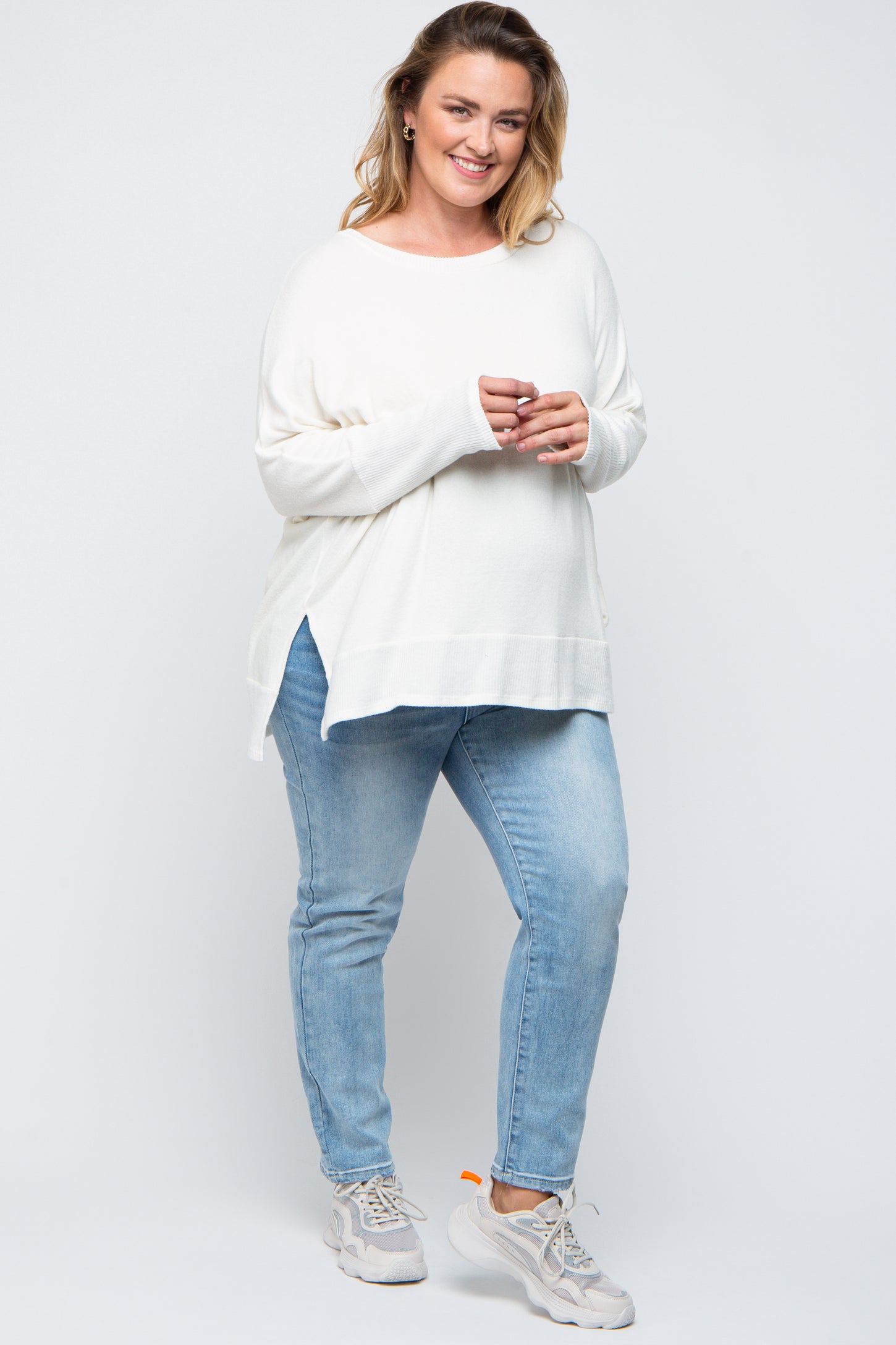 Light Blue Maternity Plus Skinny Jeans