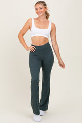 Forest Green Flared Leggings