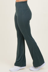 Forest Green Flared Leggings