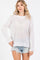 White Diamond Open Knit Top