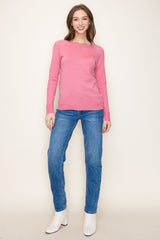 Mauve Knit Long Sleeve Top