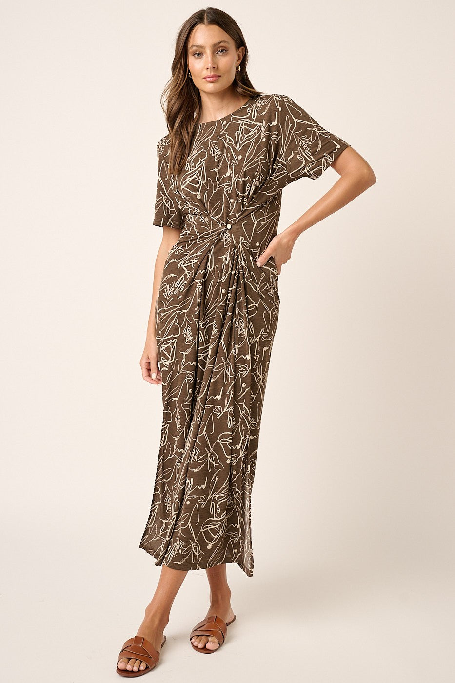 Mocha Two-Way Maxi Dress