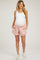 Pink Fleece Maternity Shorts