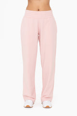 Light Pink Fleece Lined Lounge Pants