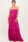 Purple Smocked Open Back Maxi Dress