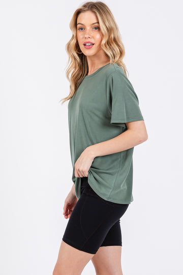 Green Dolman Sleeve Top