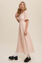 Peach Maxi Dress