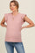 Pink Striped Ruffle Sleeve Maternity Top