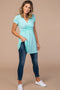 PinkBlush Mint Draped Front Nursing Top