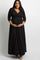 PinkBlush Black Sash Tie Wrap Plus Maternity Maxi Dress