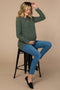 Olive Basic Maternity Sweater