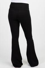 Black Foldover Maternity Pants