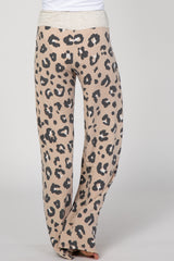 PinkBlush Taupe Leopard Print Lounge Pants