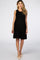 PinkBlush Black Sleeveless Round Neck Pom Pom Detail Maternity Dress