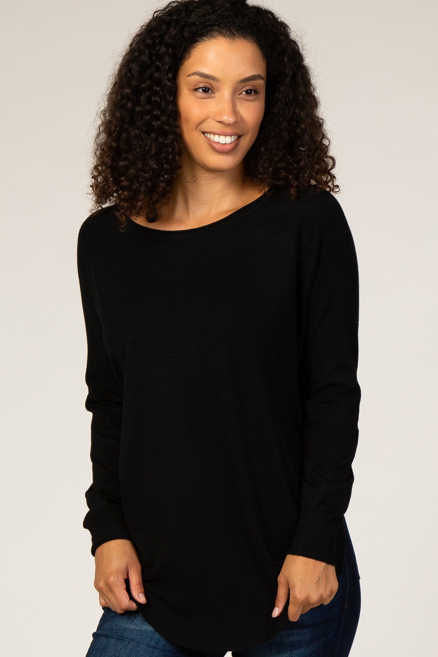 Black Soft Maternity Sweater