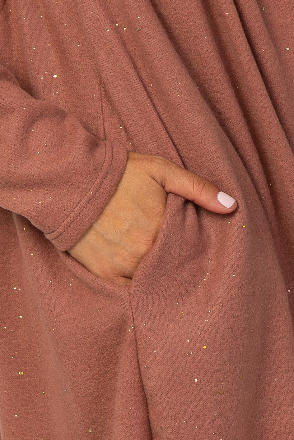 Rust Glitter Dress