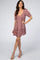Rust Floral Mini Dress
