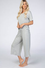 Heather Grey V-Neck Sleep Set