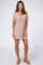 Taupe Ruffle Sleeve Baby Doll Dress