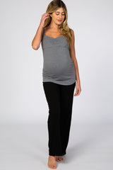 Heather Grey Cake Maternity Ice Cream Nursing Tank