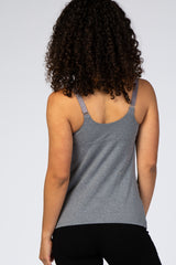Heather Grey Cake Maternity Ice Cream Nursing Tank