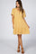 Yellow Floral Button Front Maternity Dress
