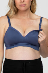 Navy Bravado Designs Plunge Nursing Bra