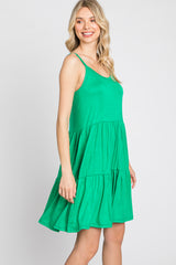 Green Tiered Tank Dress
