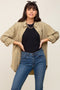 Olive Button Down Top