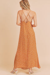 Mustard Printed Dress