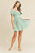 Mint Green Lace Up Back Mini Dress