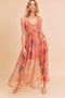 Red Floral Maxi Dress